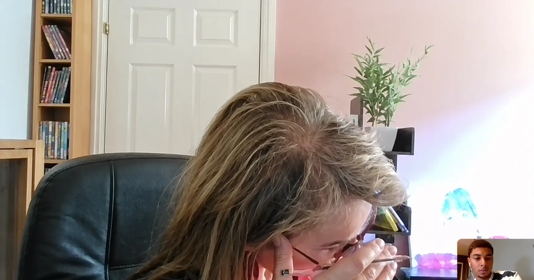 Tutor and student working together during an online Google Meet lesson